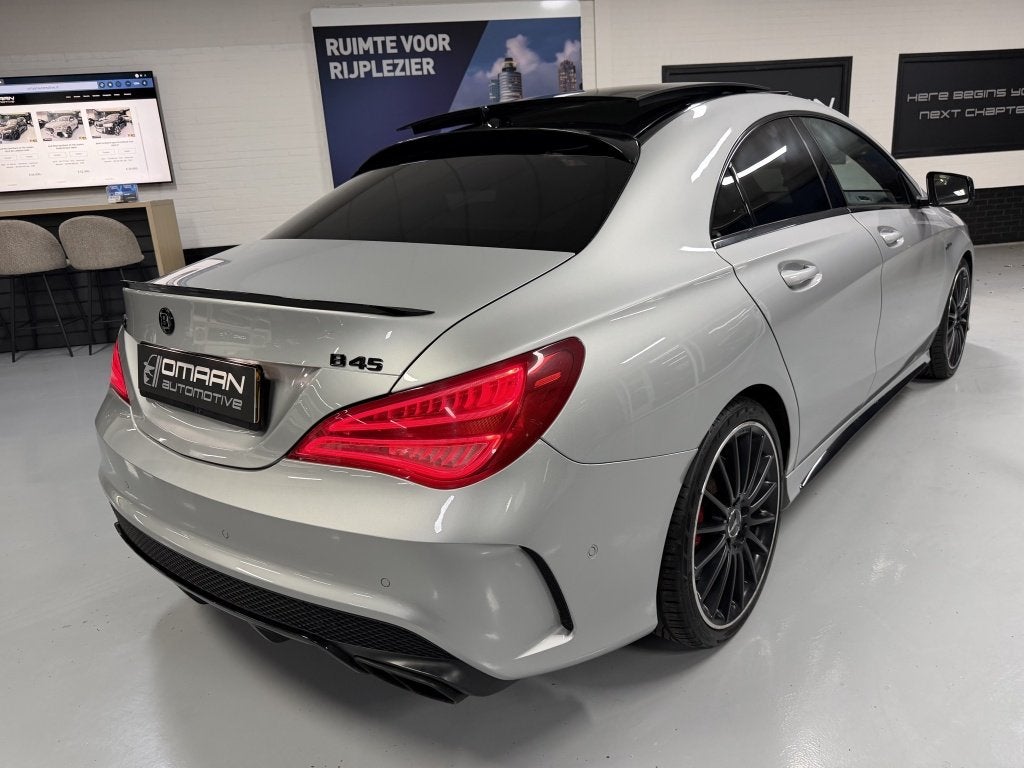 Mercedes-Benz CLA-klasse CLA 45 AMG 4M BRABUS LOOK PANO KUIP, Gebruikt, 4 cilinders, Bedrijf, 361 pk
