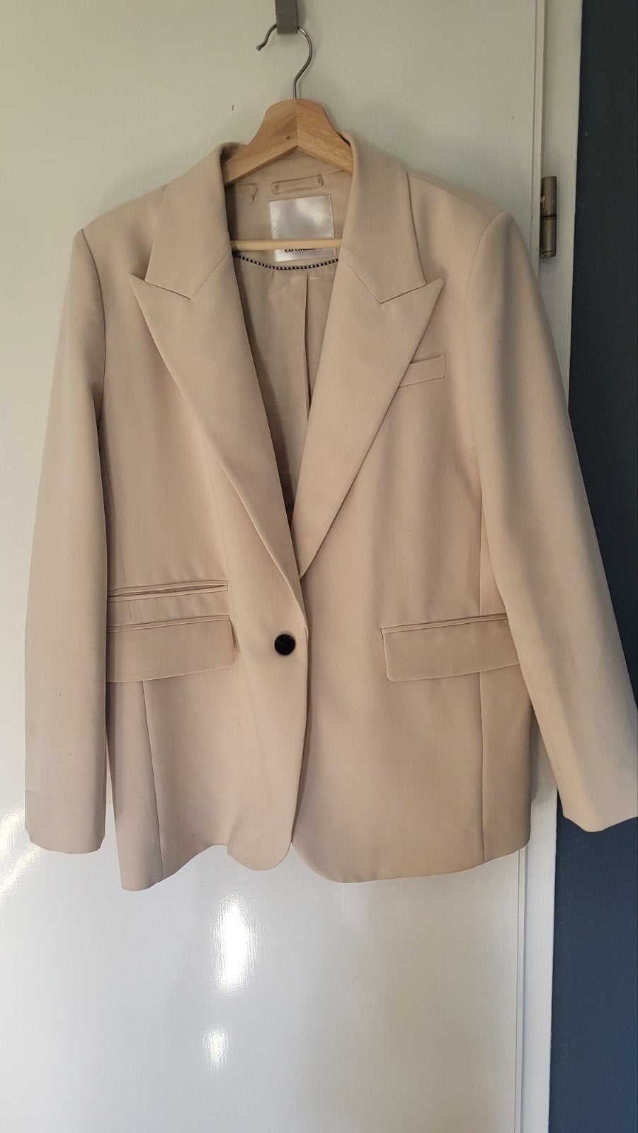 Co'Couture Oversized Blazer - Beige, Maat L, Beige, Maat 42/44 (L), Ophalen of Verzenden, Zo goed als nieuw