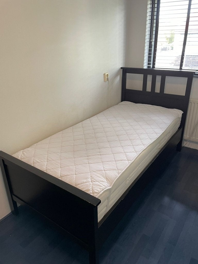 Bed, Ophalen, Gebruikt, Eenpersoons, Zwart