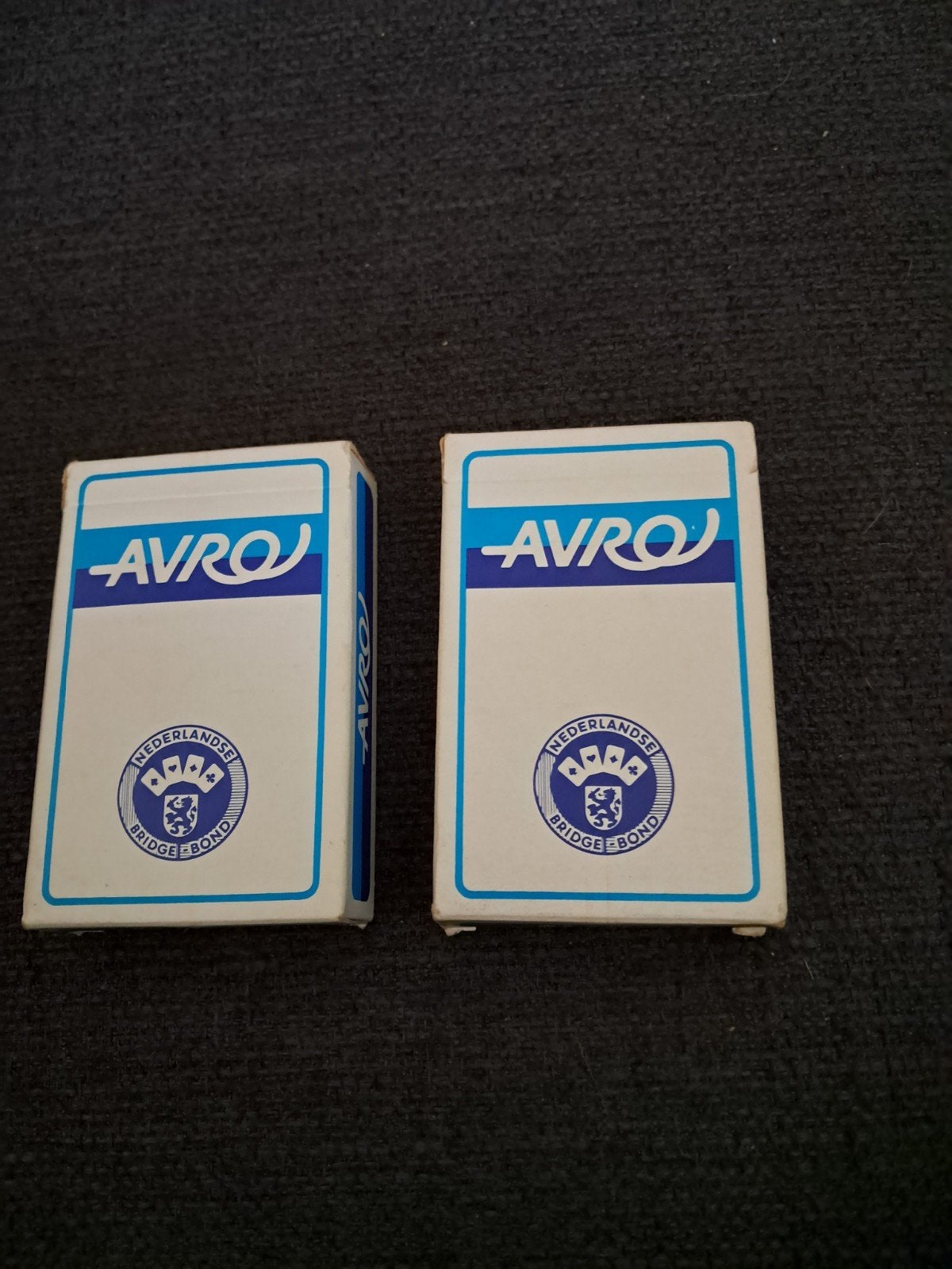 2x avro bridge kaarten, Ophalen of Verzenden, Zo goed als nieuw, Speelkaart(en)
