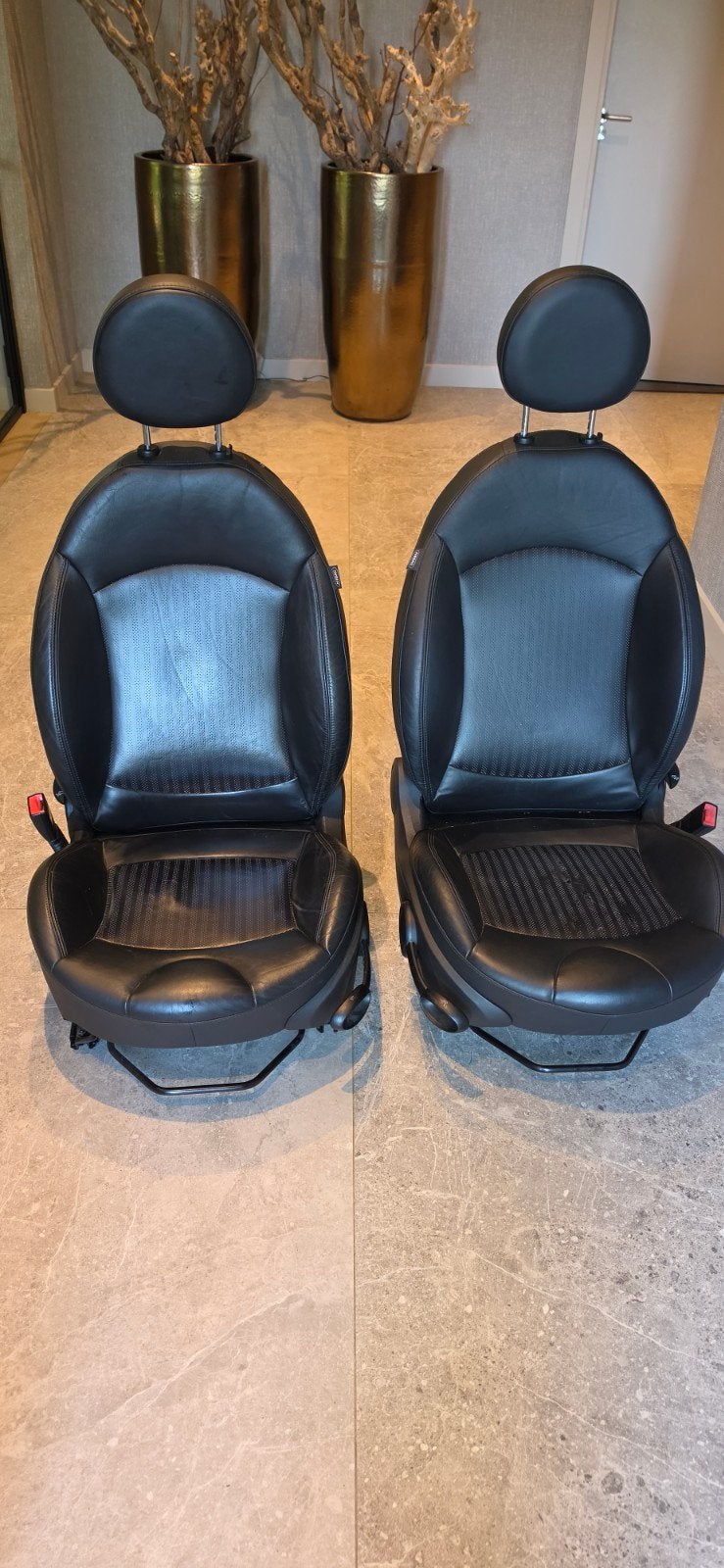 Mini Cooper R56 R57 R59 Lederen Stoelen - Gebruikt, Auto-onderdelen, Ophalen of Verzenden, Gebruikt, Mini