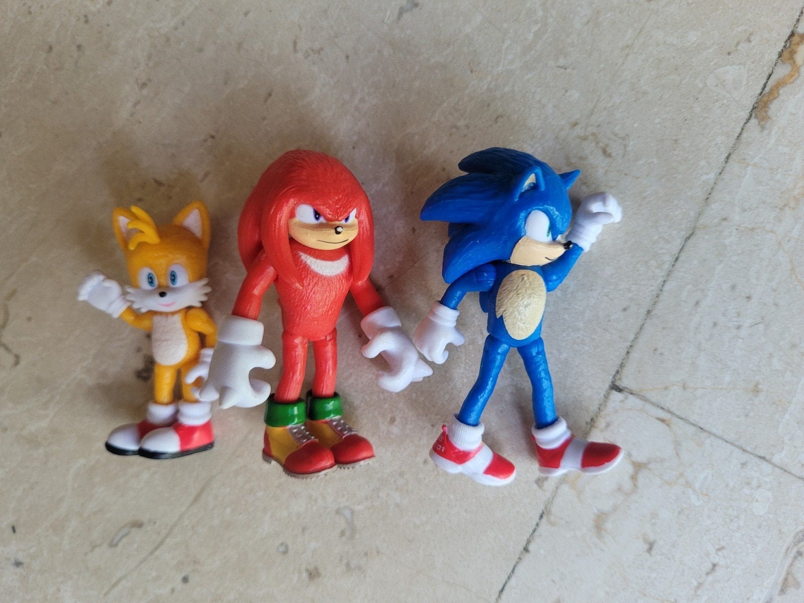 Sonic the hedgehog sega figuren 3x 7cm hoog, Ophalen of Verzenden