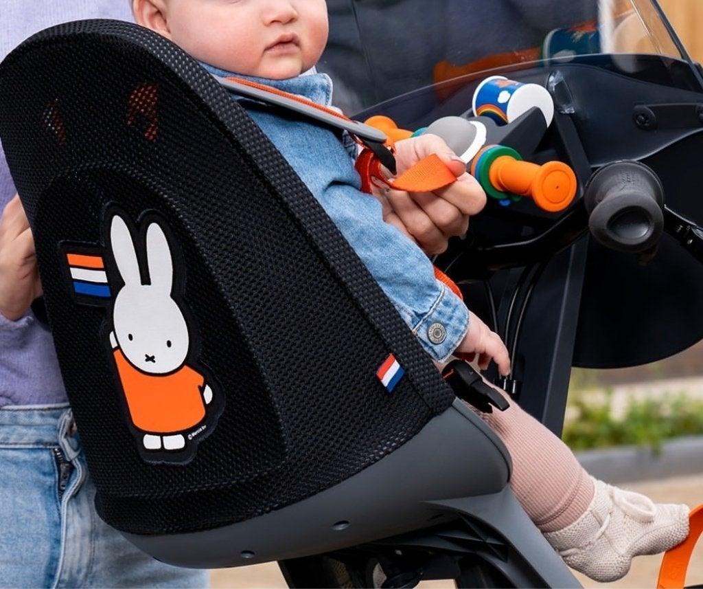 Qibbel Fietsstoeltje voorzitje, Fietsen en Brommers, Ophalen, 0 t/m 18 kg, Voorzitje, Zo goed als nieuw