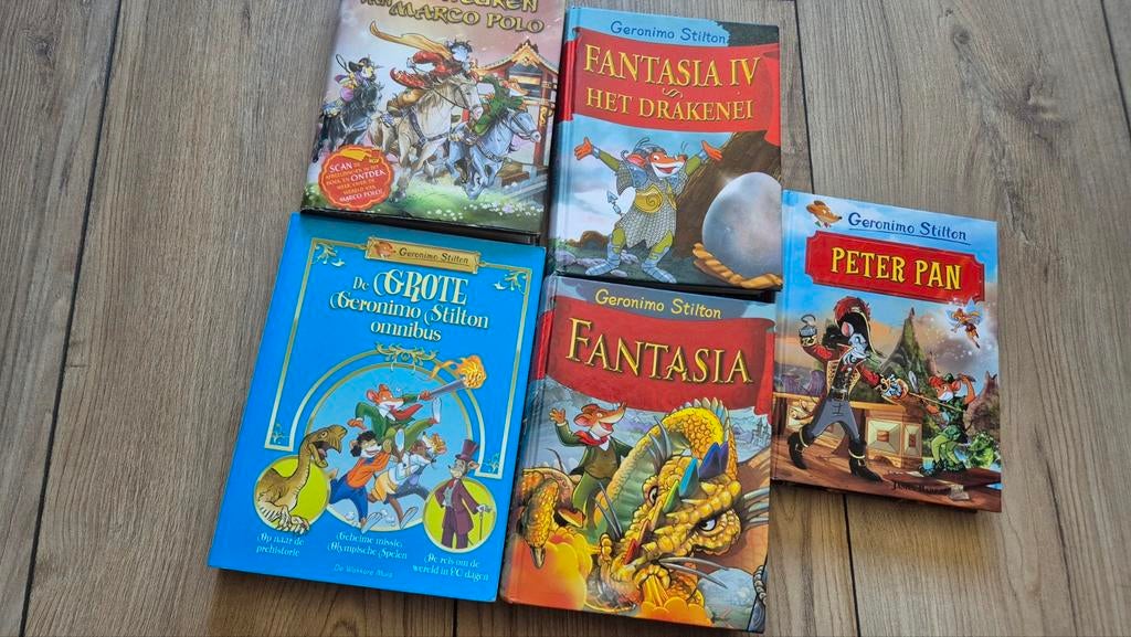 Geronimo Stilton Boeken Collectie - 5 Stuks, Boeken, Ophalen of Verzenden, Gelezen, Geronimo Stilton, Fictie algemeen