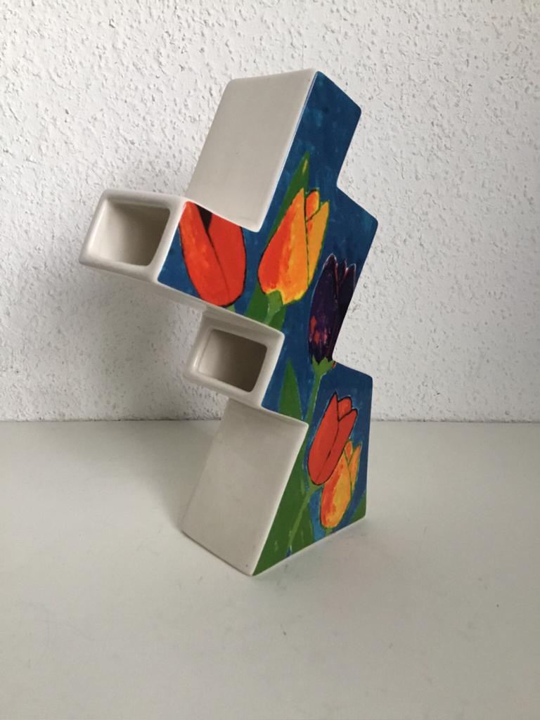 Tulpenvaas Schoonhoven keramiek design Janine Lokhorst, Antiek en Kunst, Ophalen