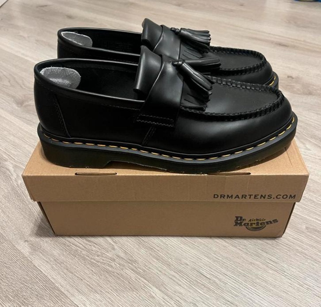 Dr. Martens Adrian Loafers - Maat 45 - Zwart, Ophalen of Verzenden, Gedragen, Zwart, Loafers