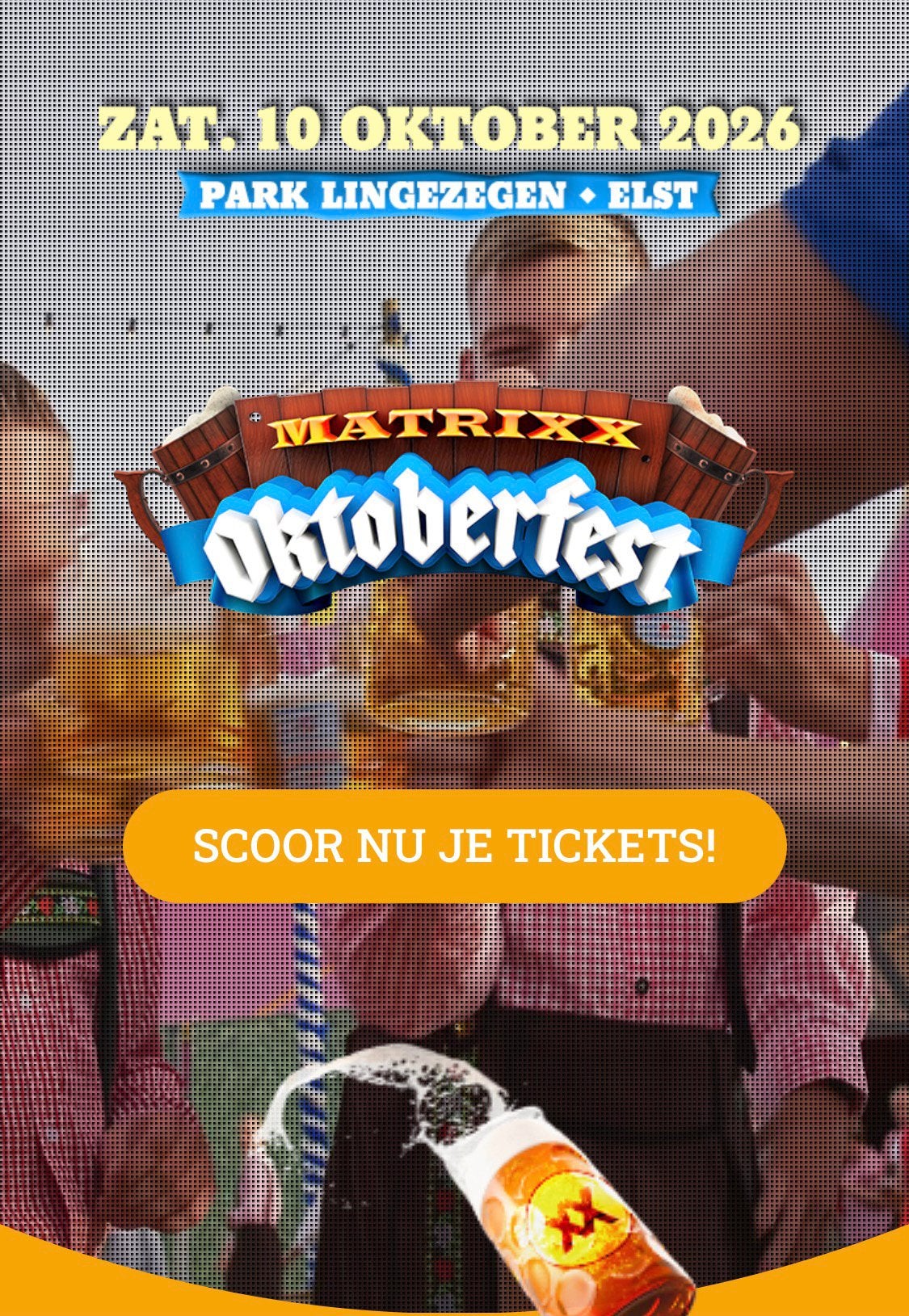 4 tickets Oktoberfest Elst 10 oktober, Tickets en Kaartjes, Drie personen of meer