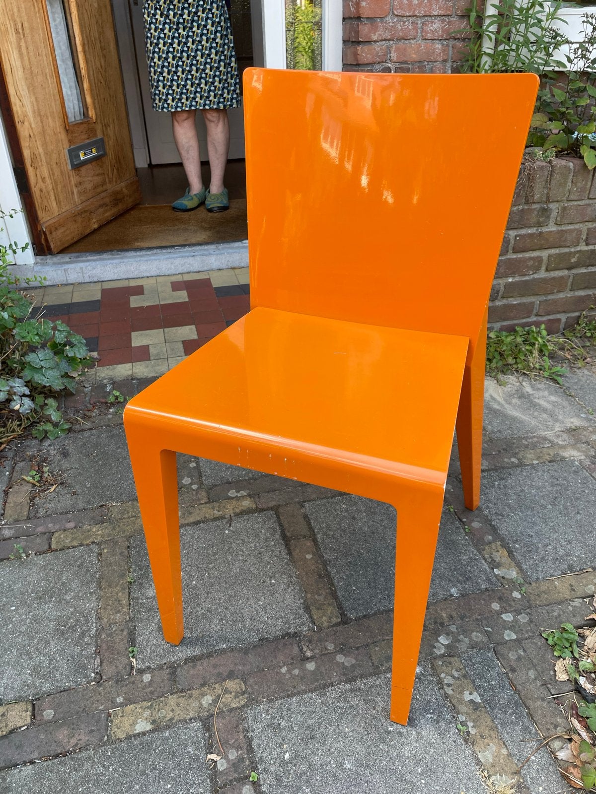 Molteni & C. UP-GF30 Stoel - Oranje Design Stoel, Huis en Inrichting, Ophalen, Kunststof, Gebruikt, Overige kleuren