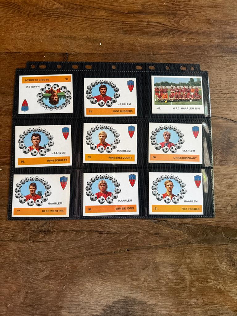HFC Haarlem Voetbalplaatjes 1971 - Monty Gum, Verzamelen, Sportartikelen en Voetbal, Ophalen of Verzenden, Gebruikt, Overige binnenlandse clubs