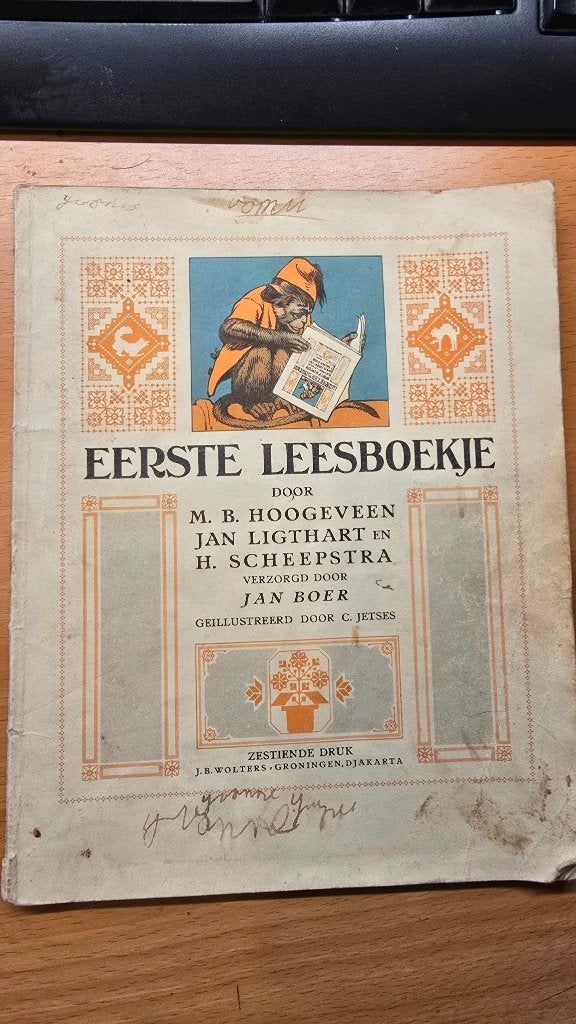 Eerste Leesboekje bij Hoogeveens Leesmethode (1957), Ophalen of Verzenden, Gelezen, M.B. Hoogeveen, Jan Ligthart, H. Scheepstra