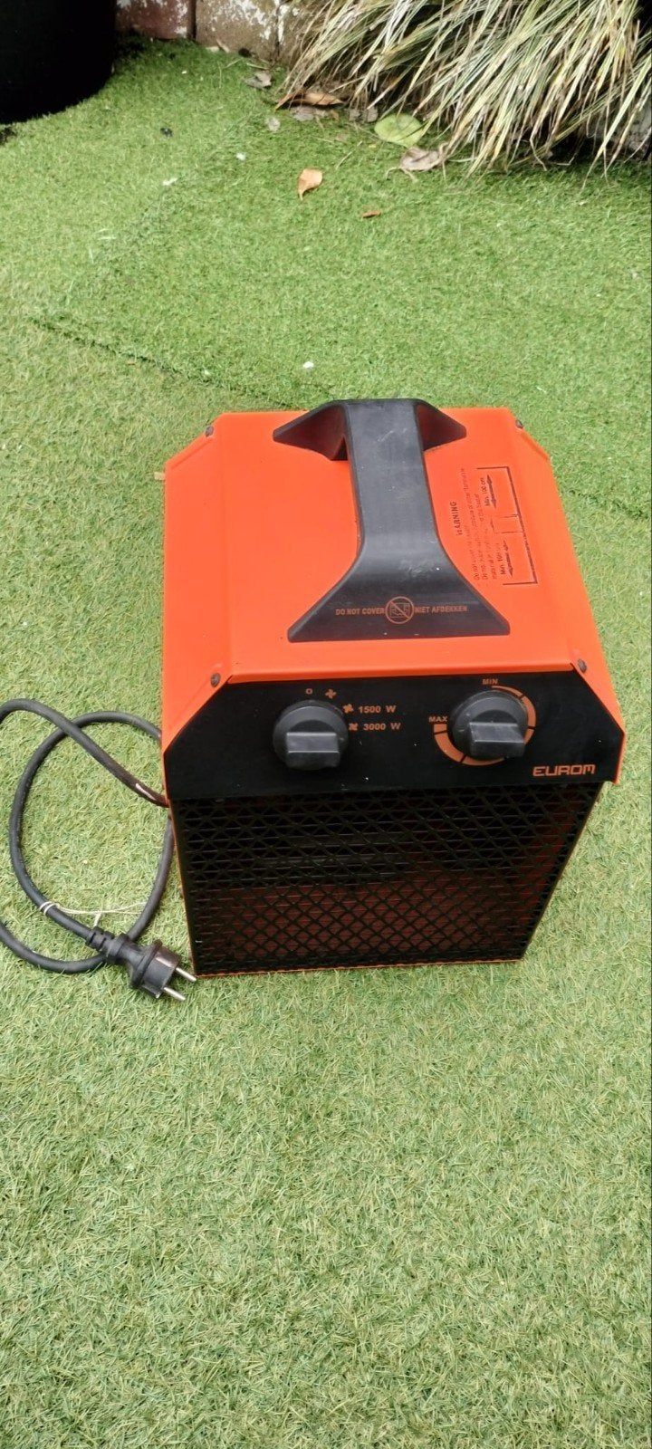Eurom EK Delta 3000 Werkplaatskachel /Ventilatorkachel 3000W, 30 tot 80 cm, Kachel, Minder dan 60 cm, Ophalen of Verzenden