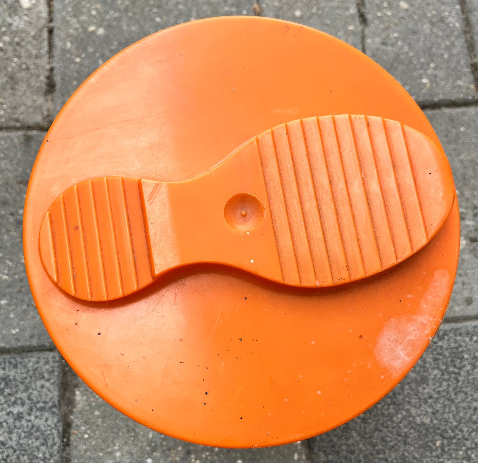 Opbergton retro jaren 70 met schoenen, Ophalen of Verzenden, Huis en Inrichting