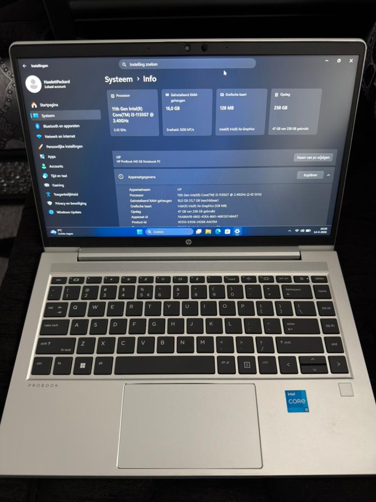 HP ProBook 440 G8 i5-1135G7 16GB RAM 256GB SSD, Computers en Software, Windows Laptops, Zo goed als nieuw, 14 inch, SSD, 2 tot 3 Ghz