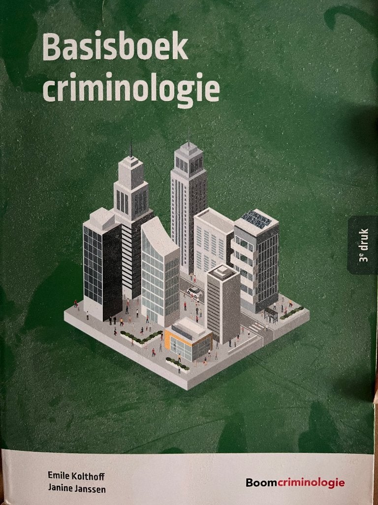 Studieboek basisboek criminologie, Boom, Zo goed als nieuw, Beta, HBO