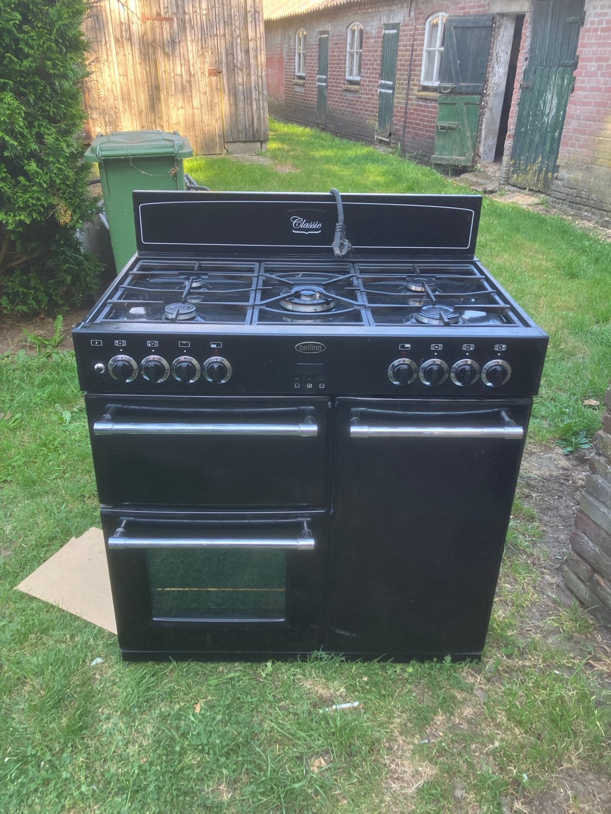 Bellinga Classico 90 cm gasfornuis met drie oven, Witgoed en Apparatuur, Fornuizen, Gebruikt, Vrijstaand, Gas, 5 kookzones of meer