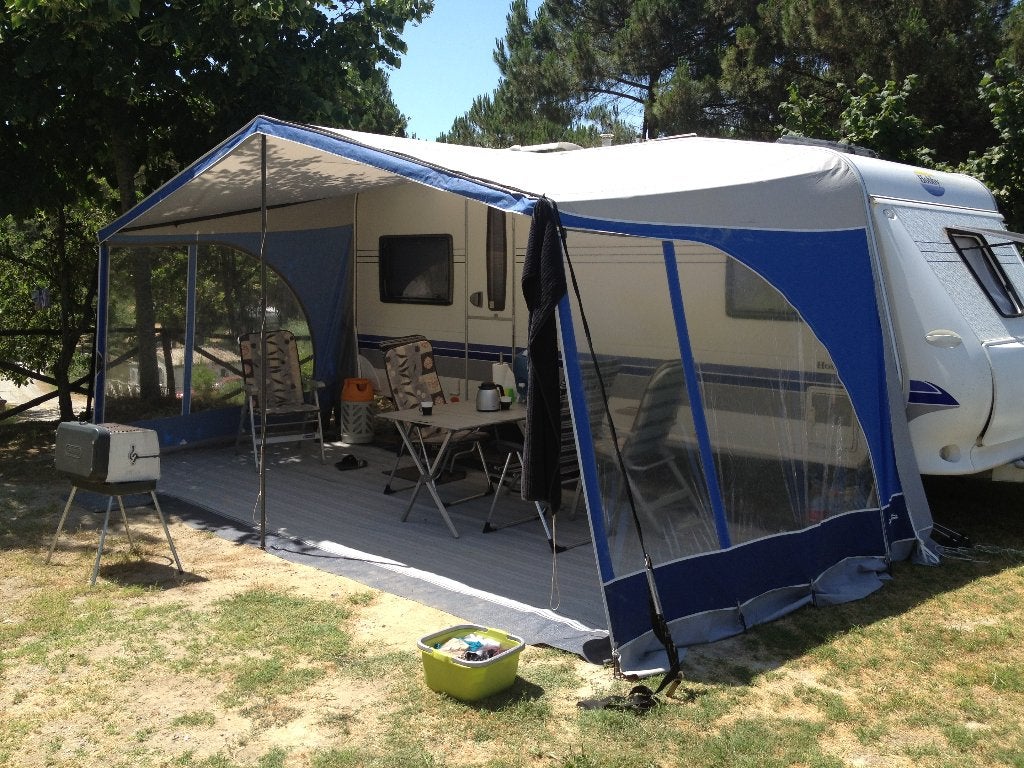 Isabella Sun Blue panoramaluifel omloopmaat 9,25 meter, G16, Caravans en Kamperen, Ophalen
