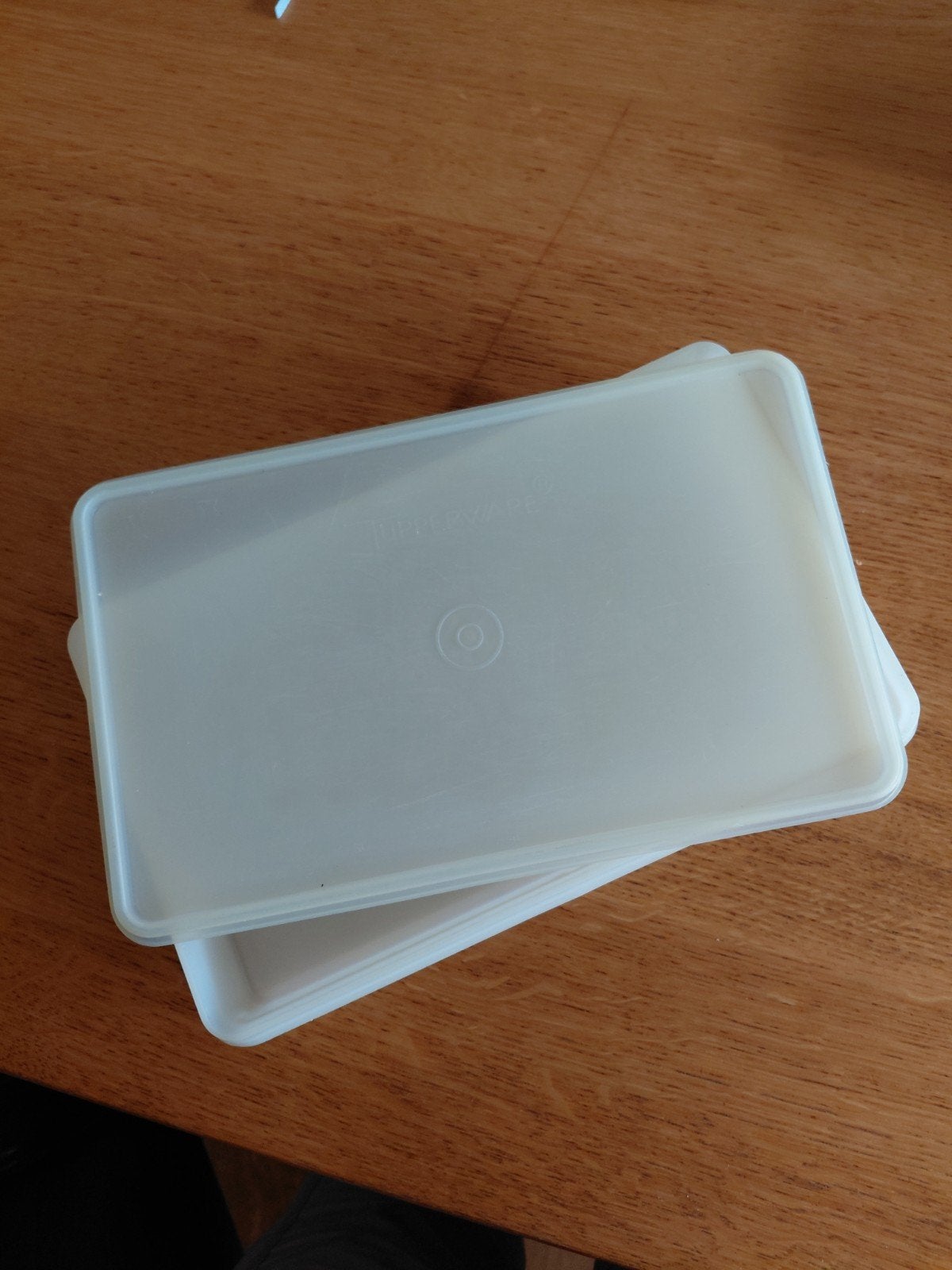 Tupperware bewaarbakje 29 x 5.5 cm, Ophalen of Verzenden, Gebruikt, Wit, Bak of Kom