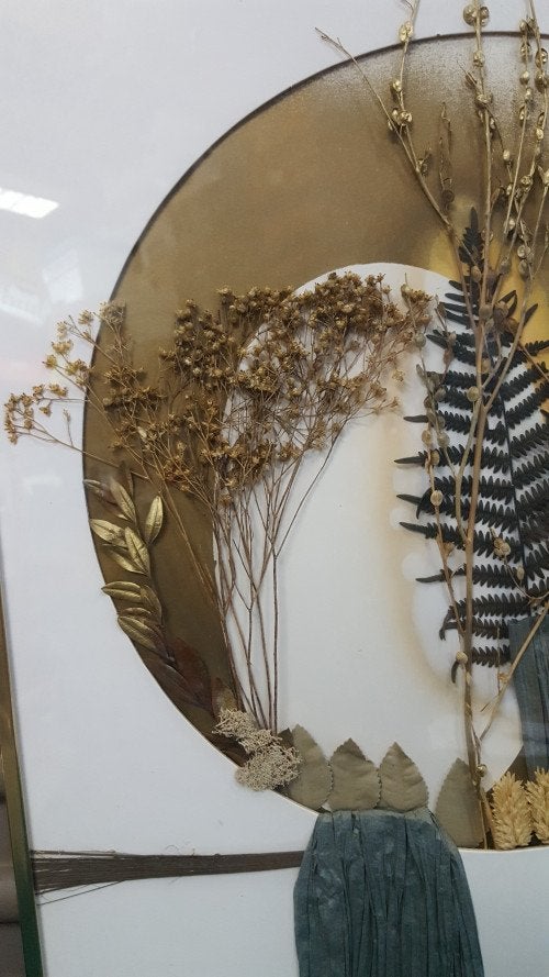 schilderij gedroogde bloemen, Huis en Inrichting, Woonaccessoires | Schilderijen, Tekeningen en Foto's, Ophalen of Verzenden, 'T Olde Gre-j