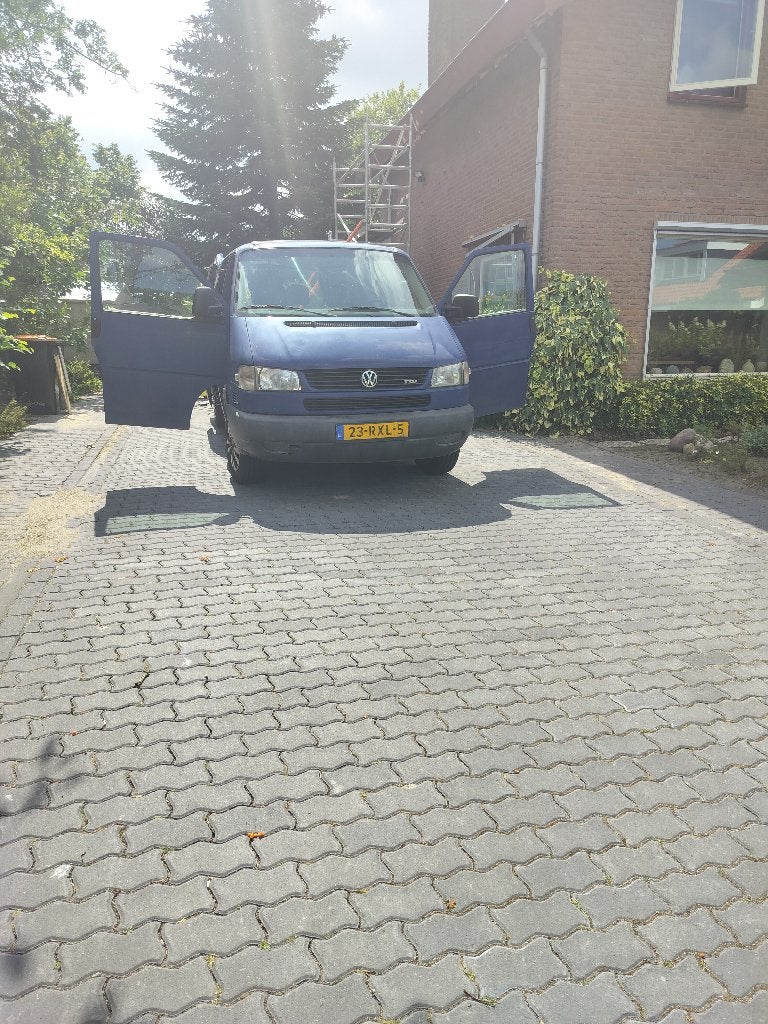 vw transporter T4 2002 Blauw, Auto's, Voorwielaandrijving, Blauw, 1790 kg, Grijs