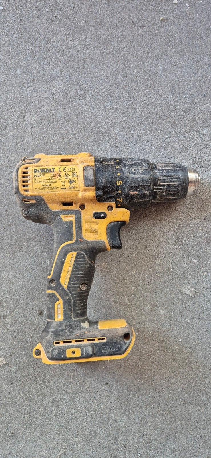 DeWalt DCD777 Accuboormachine 18V XR Brushless, Variabele snelheid, Ophalen of Verzenden, Boor- en Schroefmachine, Gebruikt