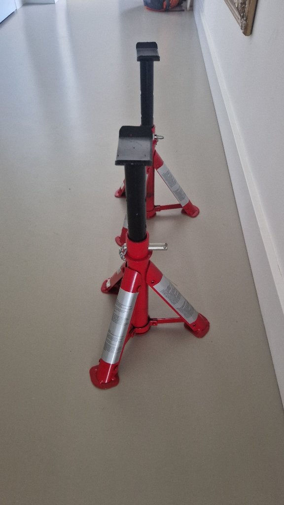 Set van 2 assteunen, Auto diversen, Krikken, Ophalen, Zo goed als nieuw, Hydraulisch, Garagekrik