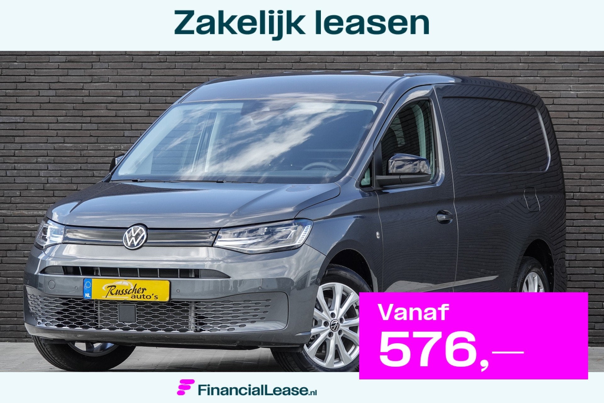 Volkswagen Caddy Cargo Maxi L2 | 2.0Tdi 122Pk Aut. | Style |, Gebruikt, Zwart, 4 cilinders, Volkswagen