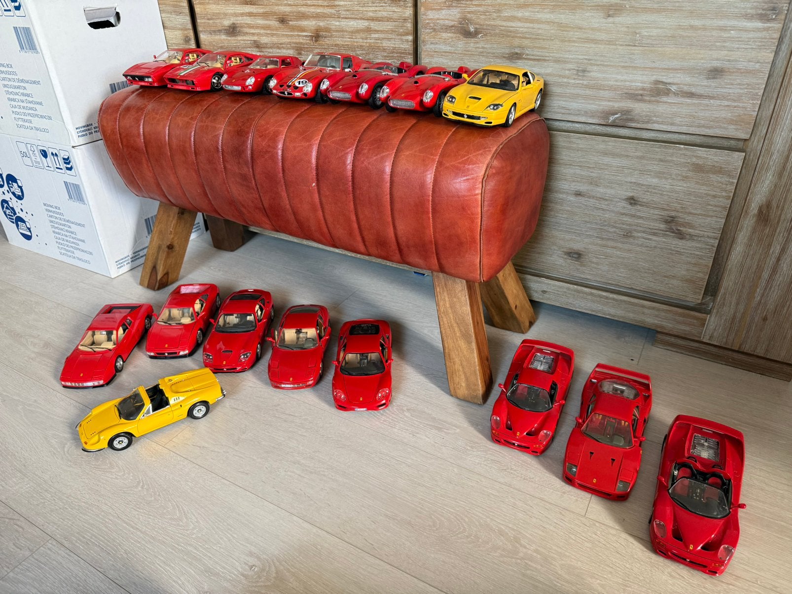 Bburago Ferrari 1:18 Made in Italy collectie o.a F40 F50 GTO, Ophalen of Verzenden, Zo goed als nieuw, Bburago