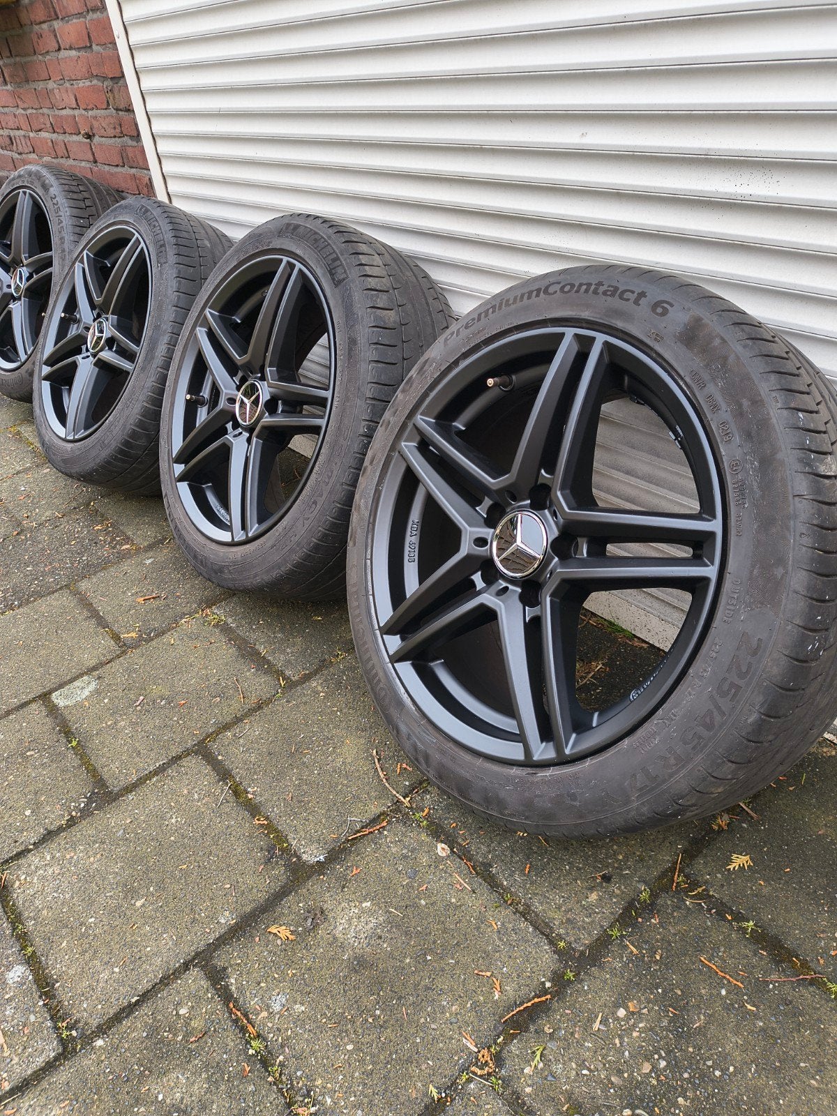 Mercedes velgen 17 inch banden 5x112 Amg velgen a b c klasse, Ophalen, Gebruikt, Banden en Velgen, 17 inch