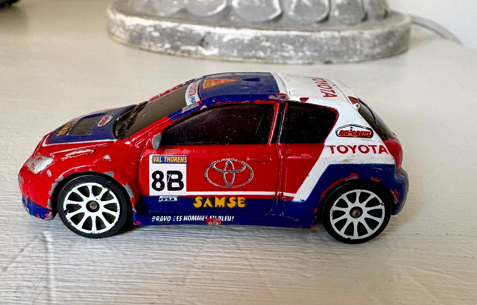 Majorette Toyota Corolla WRC, Ophalen of Verzenden, Zo goed als nieuw, Auto