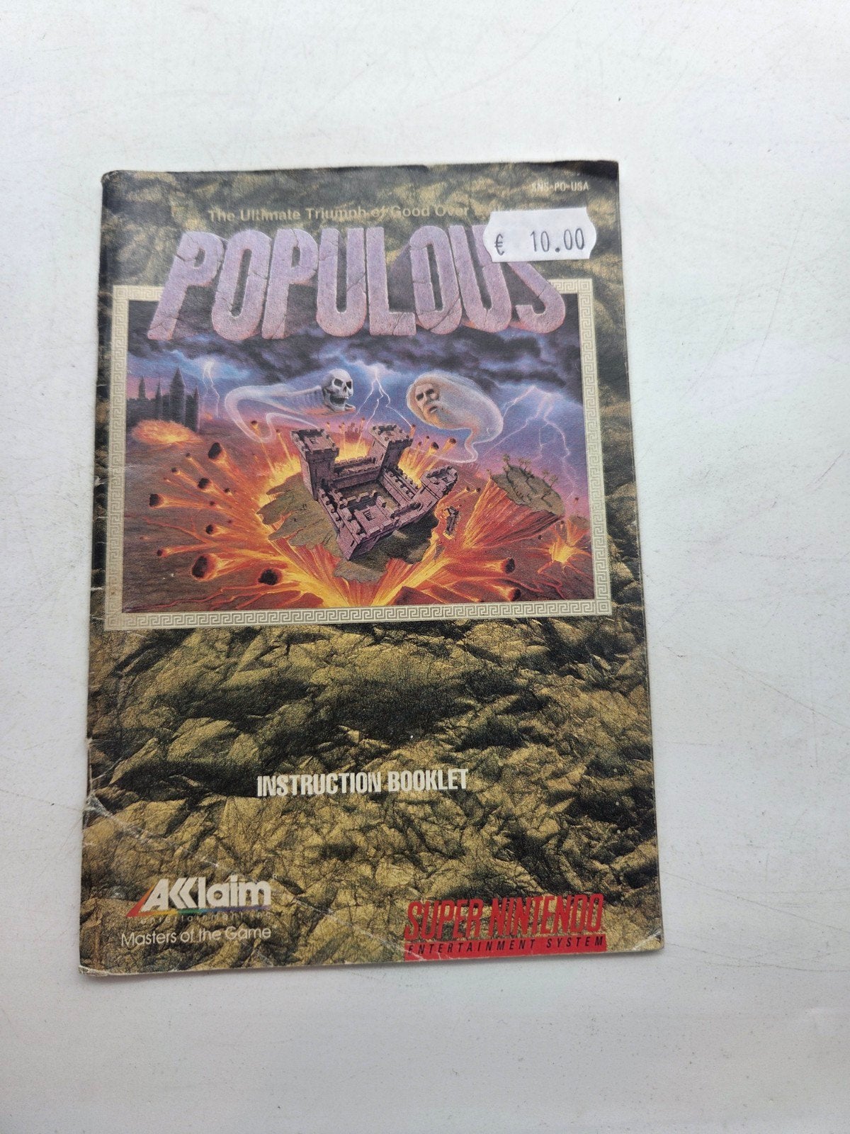 Populous handleiding Super Nintendo (SNES), Gebruikt, Niet beschikbaar, 1 speler, Ophalen of Verzenden