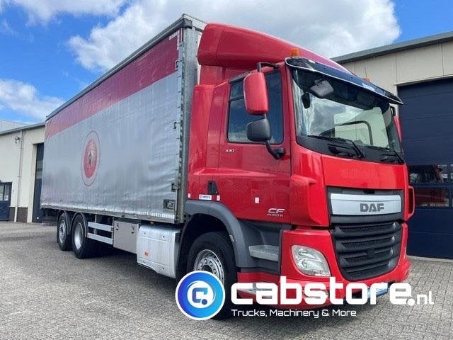 DAF CF 330 FAN 6x2 Euro 6 - Schuifzeilen bakwagen - Bouwjaar, Automaat, Stof, Euro 6, 330 pk