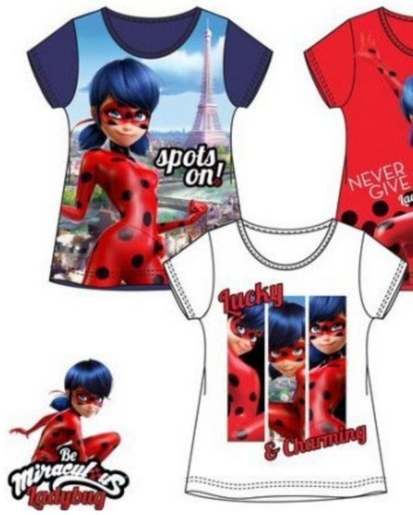 Miraculous Ladybug t-shirt maat 104 **NIEUW IN VERPAKKING**, Disney, Meisje, Nieuw, Ophalen of Verzenden