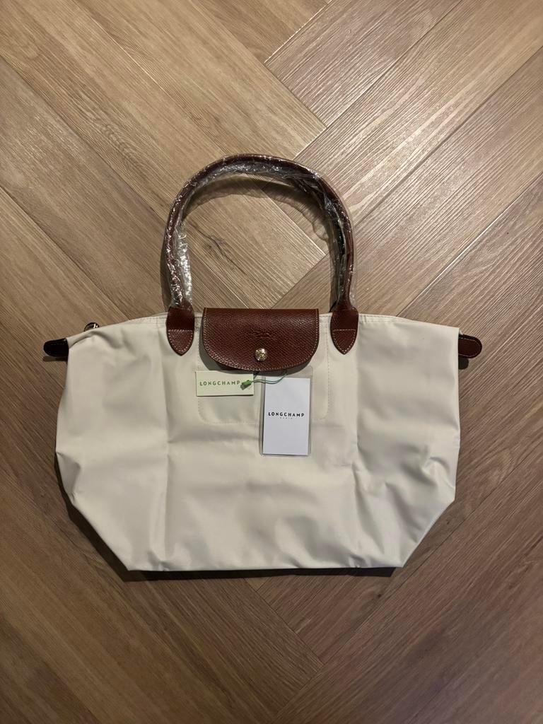 Longchamp tas, Verzenden, Zo goed als nieuw, Beige, Handtas