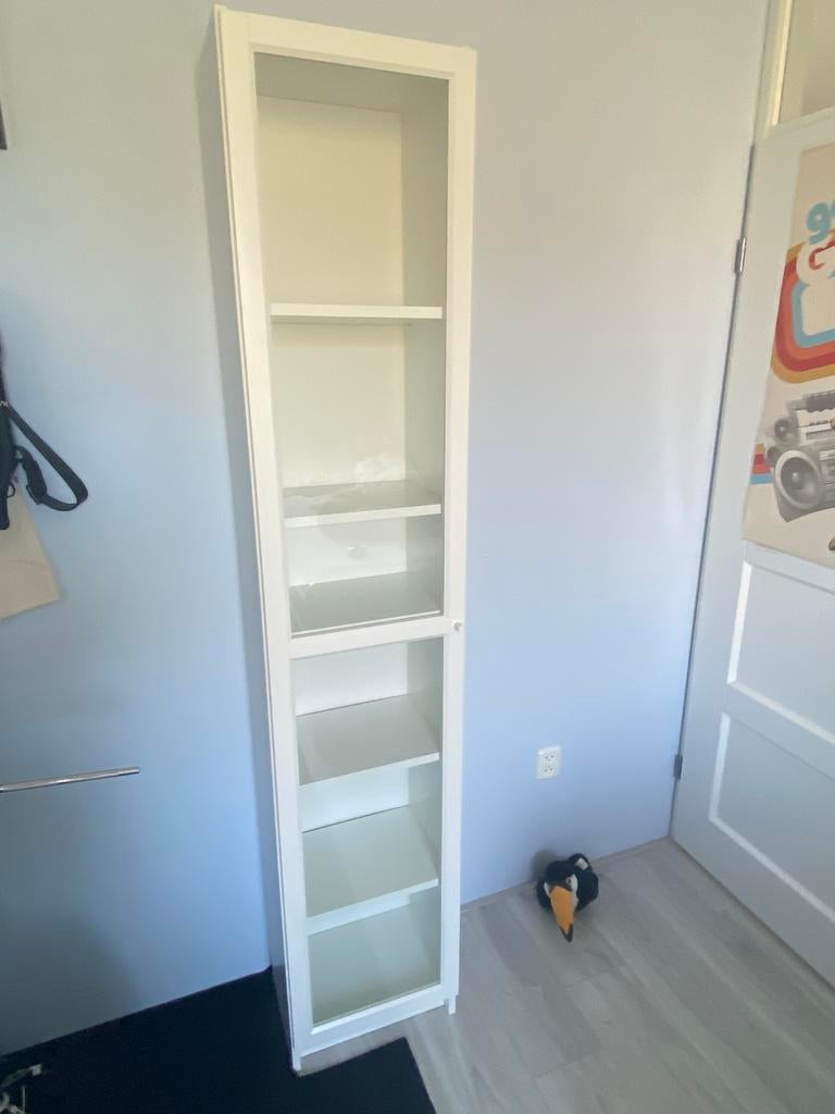 Billy Boekenkast met glazen deur, Ophalen, 200 cm of meer, 50 tot 100 cm, Zo goed als nieuw