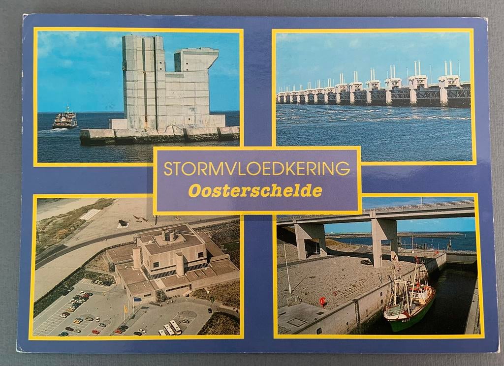 Stormvloedkering Oosterschelde, Ophalen of Verzenden, Gelopen, Zeeland