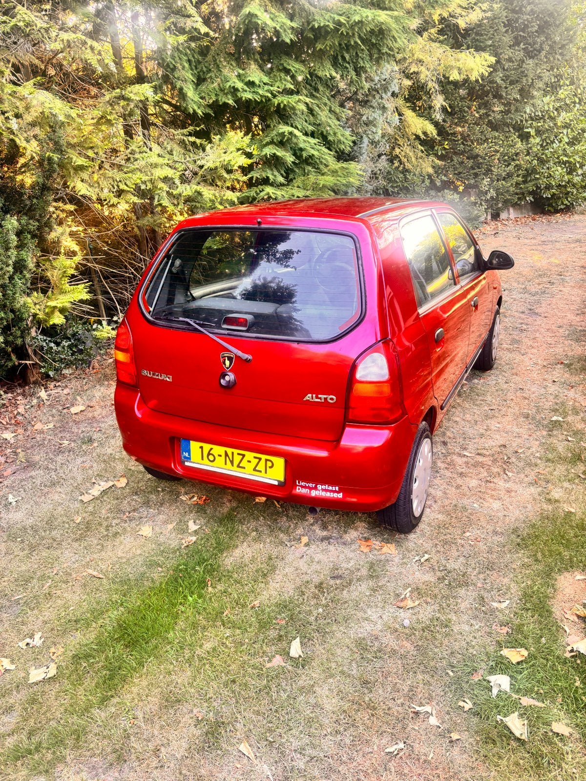 Suzuki Alto 1.1 16V 5d AGS 2004 Rood, Auto's, Voorwielaandrijving, 63 pk, 750 kg, 4 cilinders
