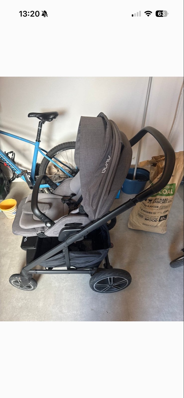 Nuna mixx next met voetenzak en regenhoes, Ophalen of Verzenden, Zo goed als nieuw, Kinderwagen, Overige merken
