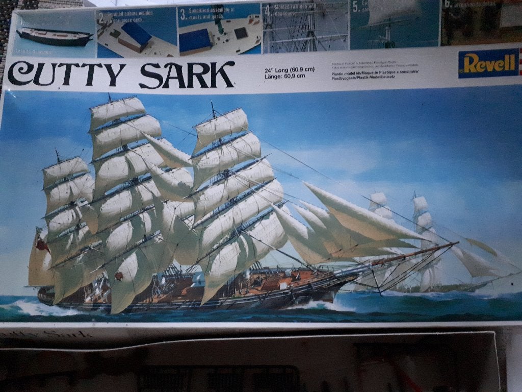 bouwdoos boot Cutty Sark  schaal 1:220  61 cm, Hobby en Vrije tijd, Ophalen of Verzenden, Zo goed als nieuw, 1:200 of kleiner