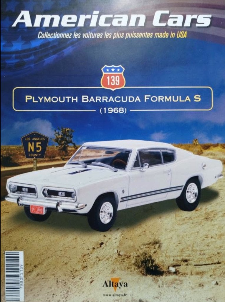 Plymouth Barracuda Formula S 1968 1/43 American cars # 139, Verzenden, Nieuw, Auto, Overige merken