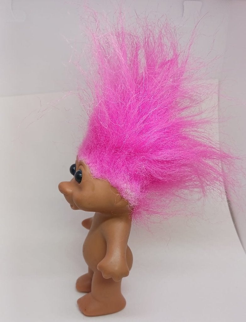 Vintage TNT Troll-pop uit 1991 met roze haar, Ophalen of Verzenden, Zo goed als nieuw