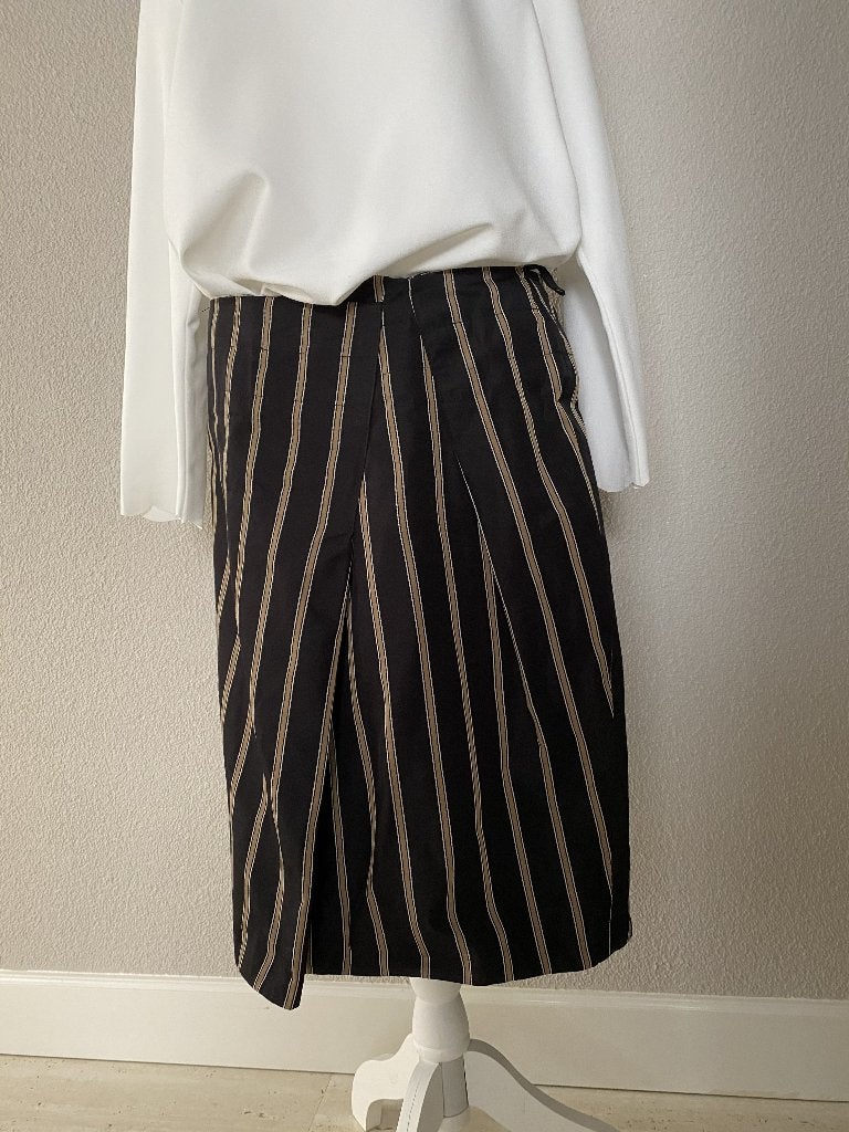 Rok zwart met strepen Maat 42 Promiss, Kleding | Dames, Rokken, Promiss, Zwart, Maat 42/44 (L), Ophalen of Verzenden