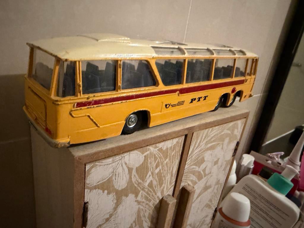 Dinky Toys Vega Major Bus PTT Post - Zeldzame Uitvoering, Hobby en Vrije tijd, Modelauto's | 1:43, Ophalen of Verzenden, Dinky toys