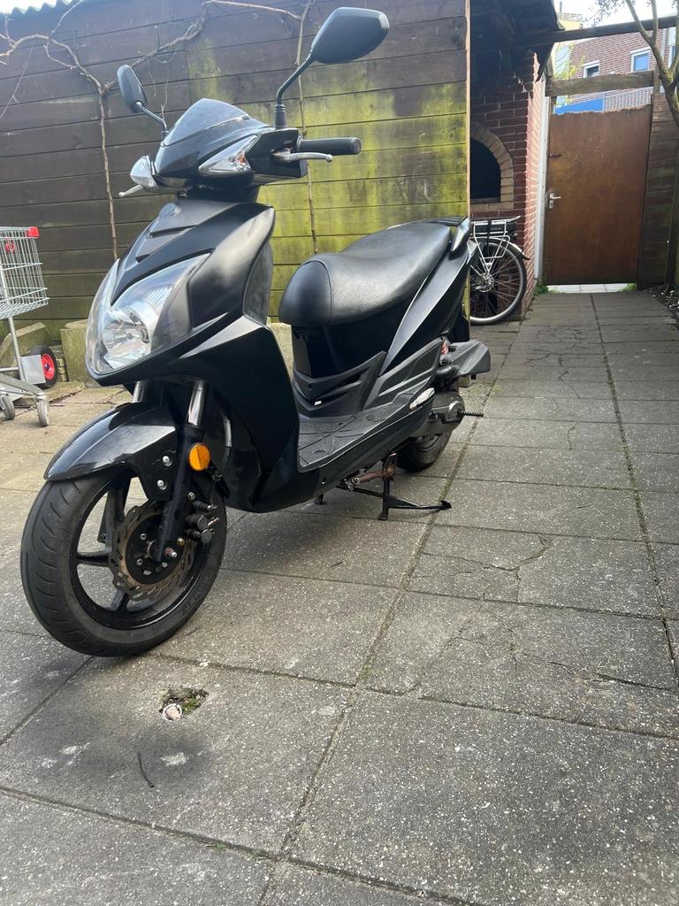 Sym Jet 4 Zwart/Carbon Brom scooter, Ophalen of Verzenden, Zo goed als nieuw, Overige typen, SYM