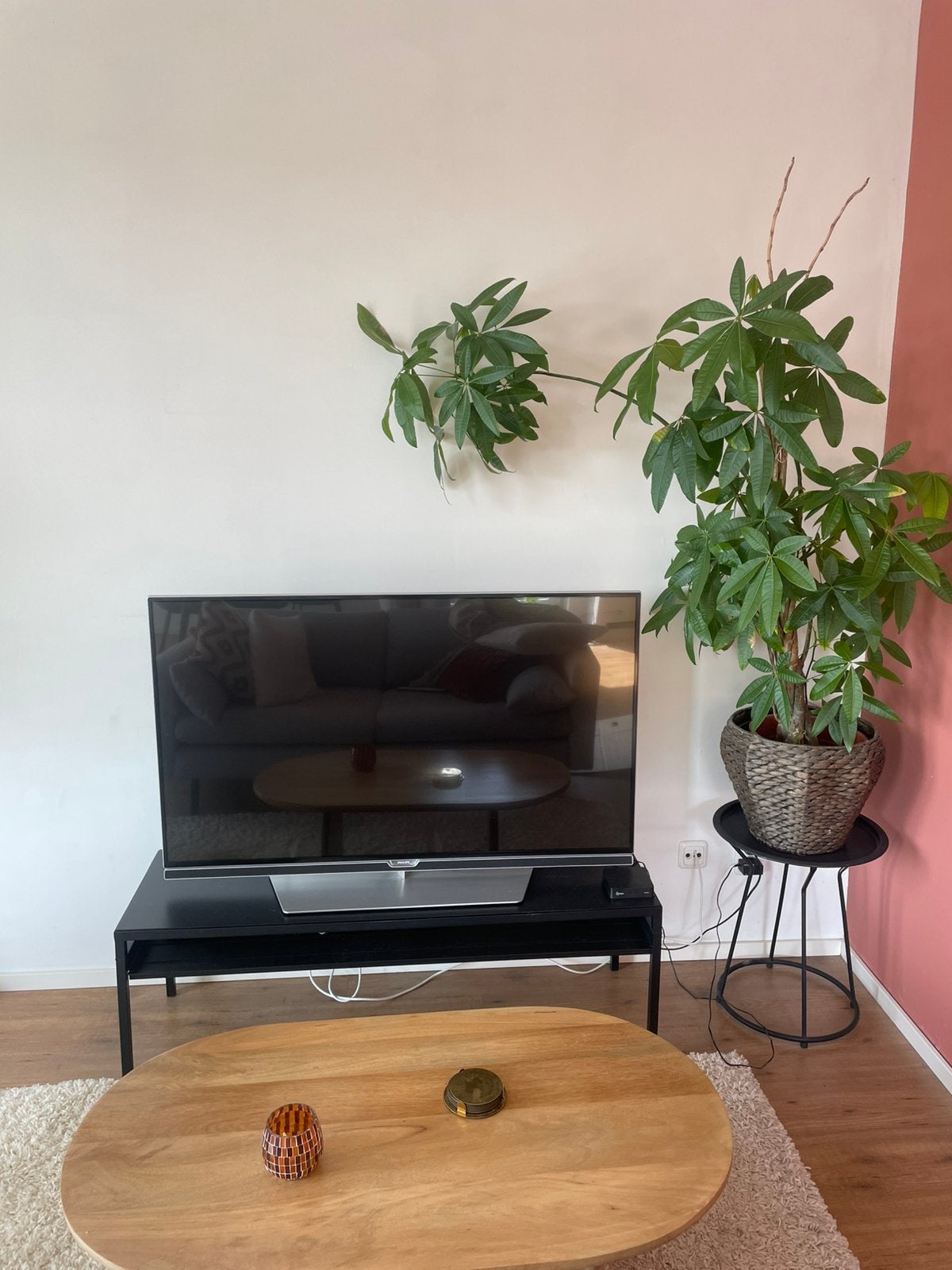 Tv + evt tv meubel (Philips), Ophalen, Zo goed als nieuw, 25 tot 50 cm, Minder dan 100 cm