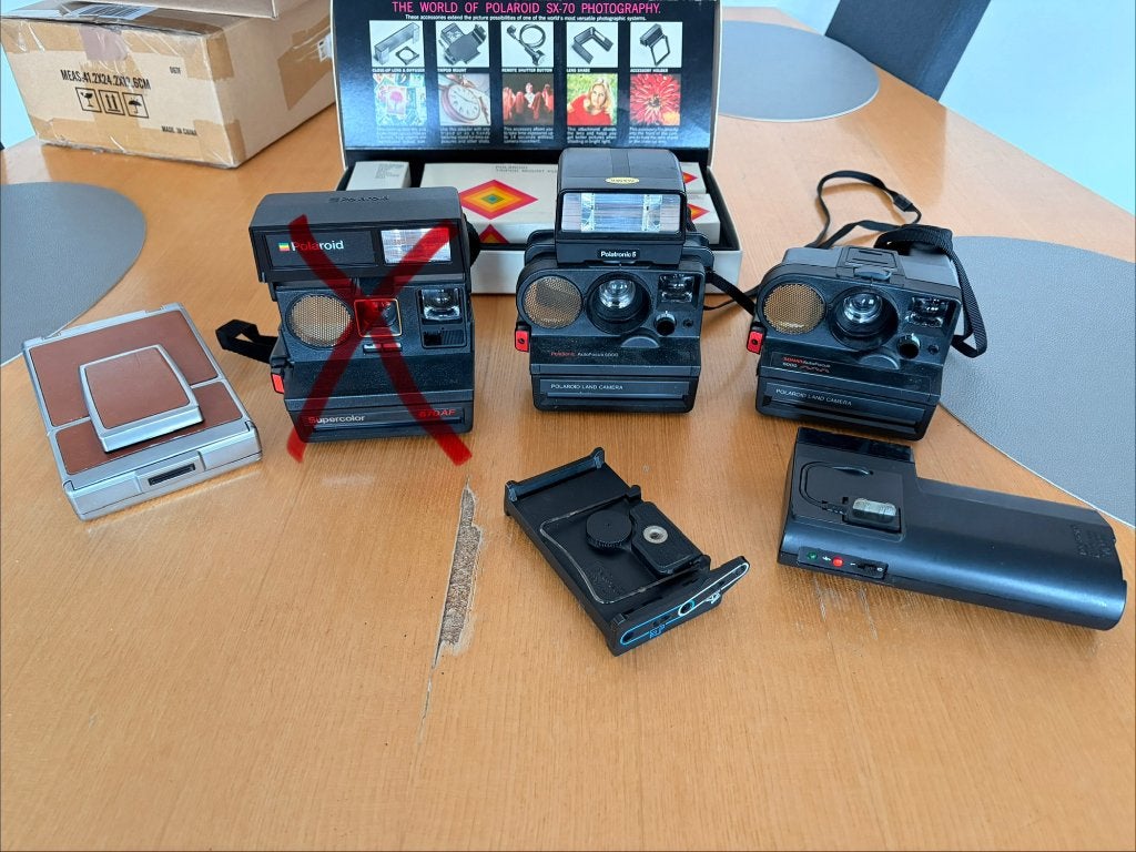 Polaroid SX-70, Accessory Box, flitser, meer, Ophalen of Verzenden, Gebruikt, Polaroid, Polaroid