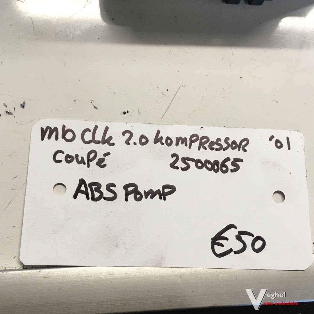 Mercedes CLK Cabrio 2.0 compressor 2000 wagennr 2500065  ABS
