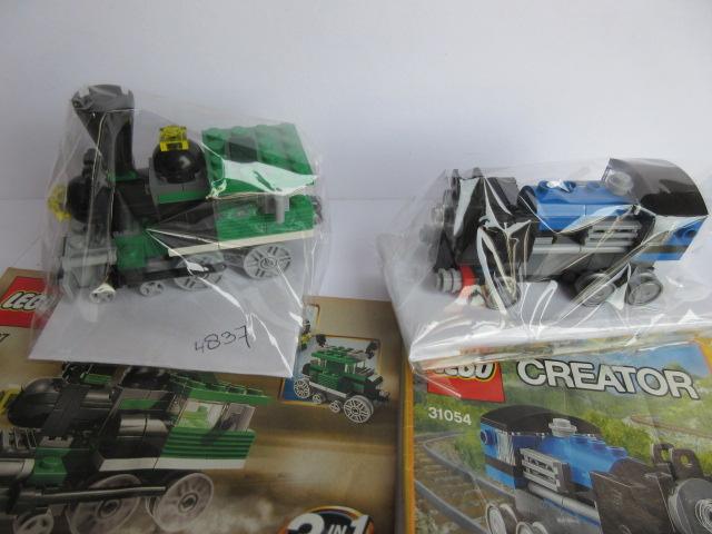 2 Lego treintjes, 31054 en 4837 met bouwtekeningen, Kinderen en Baby's, Speelgoed | Duplo en Lego, Zo goed als nieuw, Lego, Complete set
