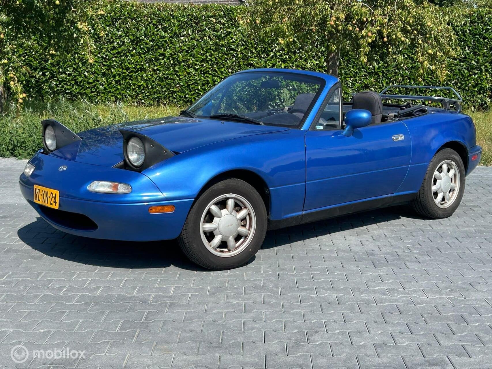 Mazda MX-5 Miata 1.8i Automaat Laguna Blue, Auto's, Mazda, Achterwielaandrijving, Gebruikt, 4 cilinders, Cabriolet