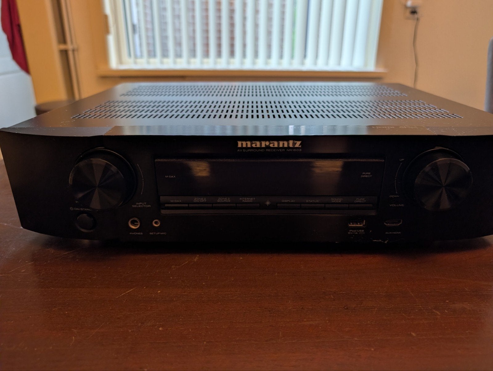 Marantz NR1603 AV Surround Receiver, Audio, Tv en Foto, Versterkers en Receivers, Zo goed als nieuw, 120 watt of meer, Ophalen