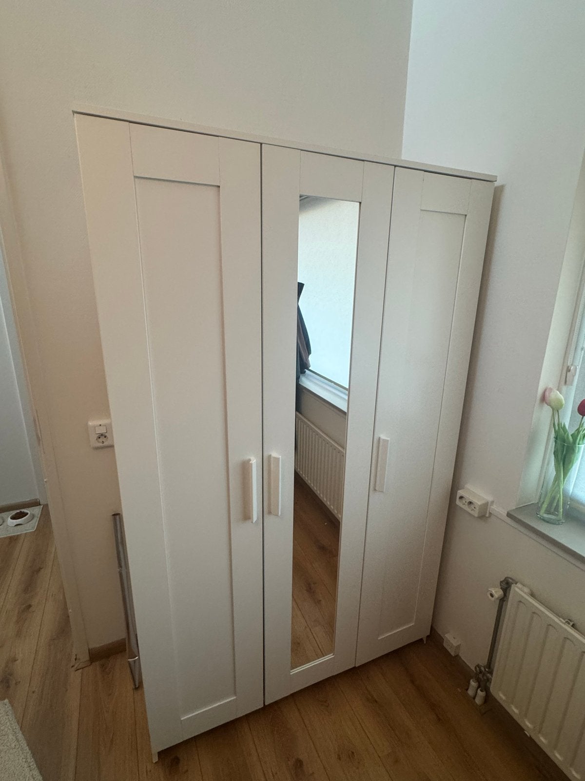 IKEA Kledingkast met spiegeldeur - Goede staat, Ophalen, Gebruikt, 100 tot 150 cm, 150 tot 200 cm